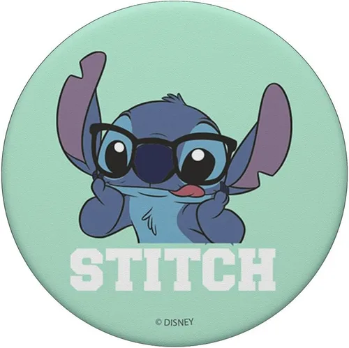 Miniatura 3 de Disney Lilo & Stitch Nerd Stitch Retrato PopSockets Standard PopGrip