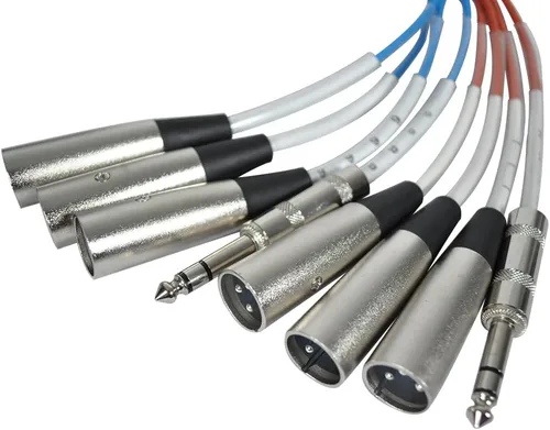 Miniatura 2 de Seismic Audio SAHB-6x2x30 6 canales 30 pies compacto XLR Sub serpiente con 2 alimentaciones estéreo