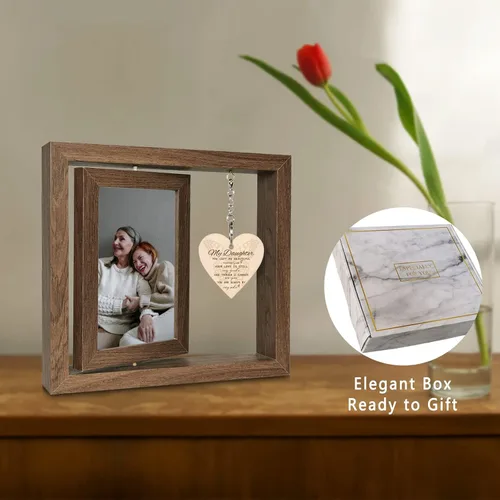 Miniatura 2 de EYITUPC Regalos de Condolencia para Pérdida de Hija Marco de Fotos Conmemorativo, En Memoria de Hija Recuerdo Regalos de Duelo Dolor de Despedida