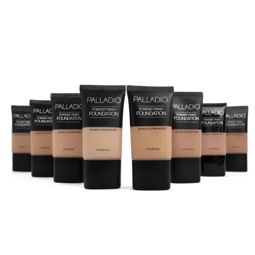 Miniatura 6 de Palladio Base líquida con acabado en polvo, aspecto mate natural, reduce las líneas finas, cubre poros grandes, oculta imperfecciones, uso durante