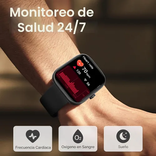 Miniatura 4 de MFVLP Smart Watch for Men Women, 1.83" HD Touchscreen Fitness Watch with Bluetooth Call&Message Notifications, 110+Sport Modes, 24/7 Heart