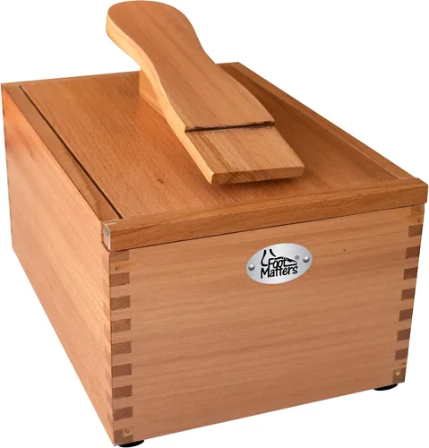 Miniatura 2 de FOOTMATTERS Shoe Shine Valet Box - Cuidado de botas y zapatos de madera dura