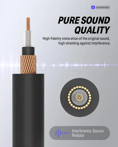 Miniatura 3 de Donner - Cables de conexión para pedales de efecto de guitarra de 6 pulgadas, negro, paquete de 3