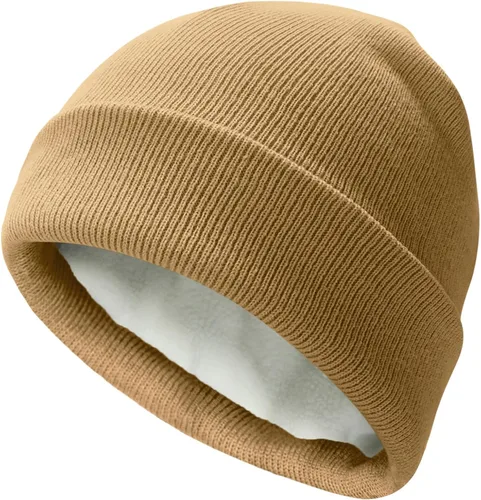 Miniatura 26 de PFFY Beanie for Men Women Unisex Knit Cuffed Plain Winter Thick Lined Beanies Hats