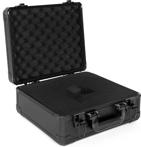 Funda protectora rígida a prueba de golpes resistente al agua con inserto de espuma personalizado para cámara, etc., 13.5 x 11.6 x 6 pulgadas