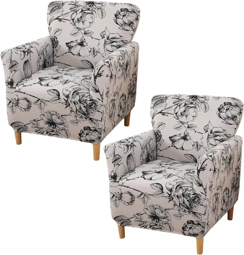 Miniatura 81 de HAOYONG - Funda elástica de terciopelo para silla de banquete, fundas para sillas de 1 pieza, fundas para sillones de sofá, funda suave para sillón