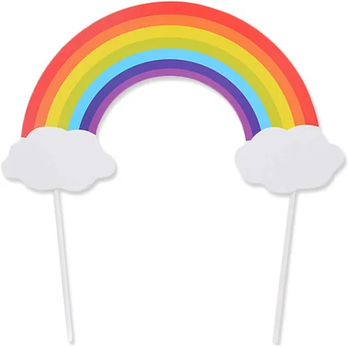 Miniatura 26 de Flairs New York Decoraciones Navideñas Banner Adornos para Pasteles Accesorios de Fiesta (Paquete de 6 Adornos para Cupcakes, Xmas #Snow Cinta Roja)