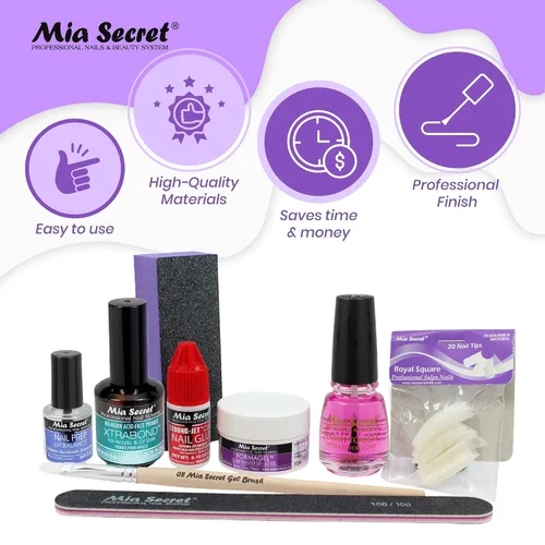 Miniatura 5 de Mia Secret Formagel Builder Gel Kit CONTIENE: preparación de uñas, recubrimientos superiores, gel constructor, limas de uñas (kit transparente)