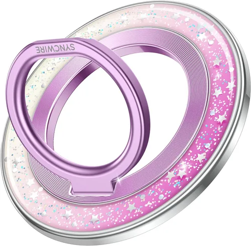 Miniatura 32 de SYNCWIRE Soporte de Anillo Magnético para Teléfono para MagSafe, Soporte de Agarre para Teléfono Celular con Rotación de 360°, Anillo para Dedo