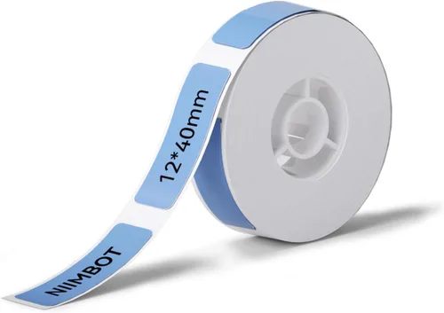 Miniatura 10 de Cinta para hacer etiquetas azul NIIMBOT para D11/D110/D101, 0.49" x 4.29" (12.5mm x 109mm), cinta de etiquetas térmica para reemplazo de cinta