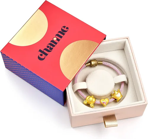 Miniatura 7 de CHOW SANG SANG 999 - Pulsera de oro macizo de 24 quilates con dije de mono sabio See No Evil para mujer 88285C, Metal, no conocido