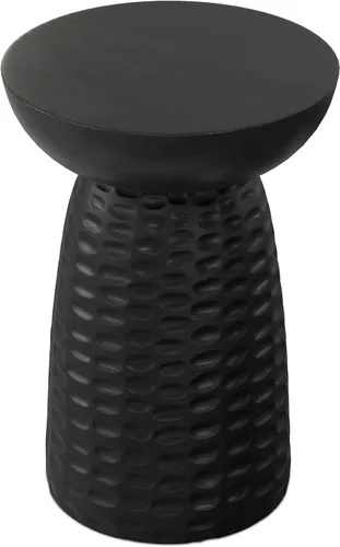 Miniatura 8 de SIMPLIHOME Boyd - Mesa auxiliar redonda de madera de mango maciza de 13 pulgadas de ancho x 18 pulgadas de alto, mesa de noche contemporánea hecha a