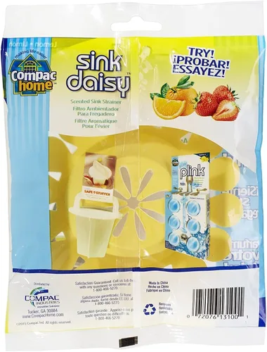 Miniatura 2 de Compac Sink Daisy - Colador de fregadero de cocina perfumado infunde y refresca tu fregadero, accesorios imprescindibles para fregadero de cocina
