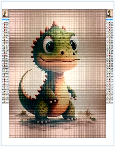 Kits de pintura de diamantes para adultos, taladro completo redondo de dinosaurio 5D para decoración del hogar y decoración de pared de habitación,