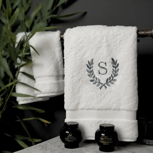 Miniatura 3 de Toallas de mano decorativas y con monograma para baño, cocina, maquillaje Regalo personalizado para boda-nupcial Toalla turca de lujo