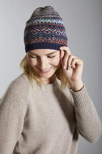 Miniatura 4 de Invisible World Women's Alpaca Cap Hand-Painted Beanie Hat Abancay