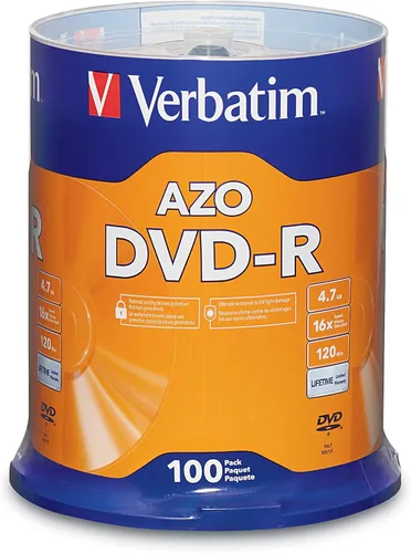 Miniatura 7 de Verbatim DVD-R Discos en Blanco AZO Dye 4.7GB 16X Discos Grabables - Husillo de 50 Unidades, Plateado