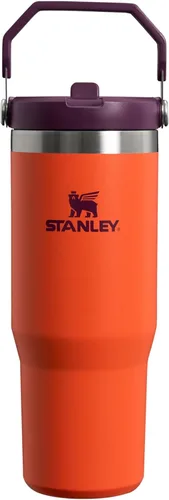 Miniatura 44 de Stanley IceFlow - Vaso con pajilla abatible con asa, de 20 onzas, tapa giratoria y popote abatible, botella de agua resistente a fugas, acero