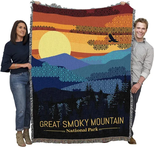 Miniatura 63 de Pure Country Weavers Manta del Parque Nacional Acadia, manta de tapiz de algodón para regalo, fabricada en los Estados Unidos, 72 x 54 pulgadas