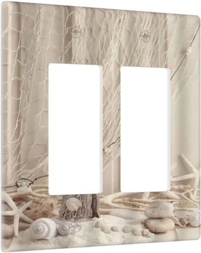 Miniatura 37 de Placa Cubierta de Interruptor de Luz de Palanca Individual con Diseño de Flor Botánica en Tablero de Madera Rústico Estilo Granja - Placa de Pared