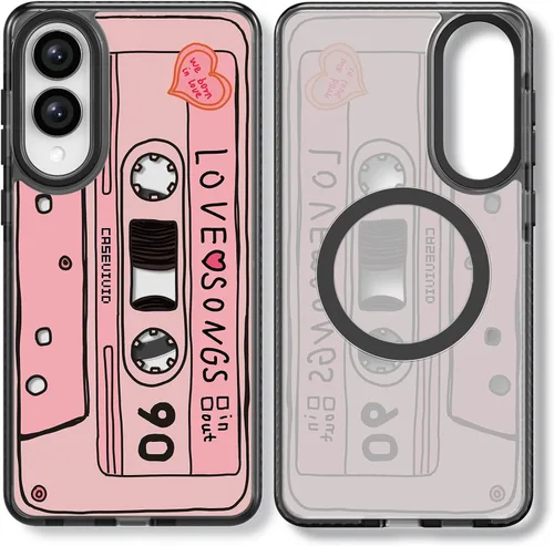 Miniatura 106 de Rosarnnah Funda compatible con Samsung Galaxy S24 Ultra, bonita estética, a la moda, divertida funda con estampado de gatito y gato, duradera a