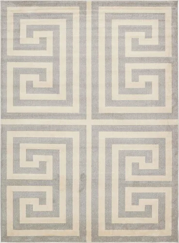 Miniatura 19 de Unique Loom Athens Collection - Alfombra clásica geométrica moderna con diseño de bordes, 3 pies 3 pulgadas x 5 pies 3 pulgadas, negro/beige