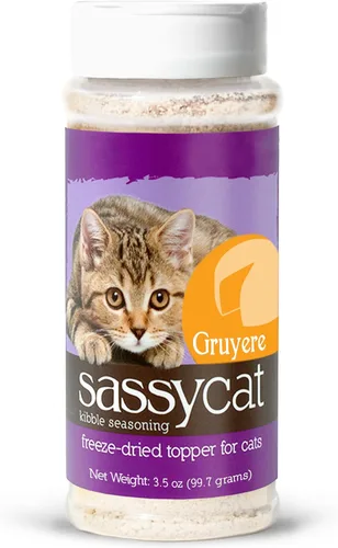 Miniatura 4 de Herbsmith Sassy Cat Kibble Seasoning – Conejo y pato liofilizado – Decoración de comida para gatos para los quisquillosos – Conejo y pato