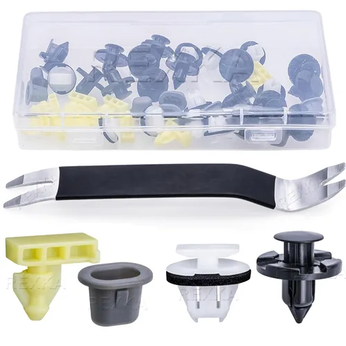 Miniatura 9 de Rexka Juego de 45 piezas de arandelas de retención para guardabarros para Nissan Infiniti Armade Juke Murano Rogue QX56 QX80 01553-09321 76882-JG10A
