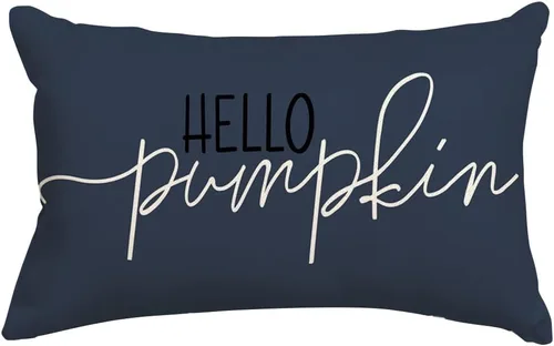 Miniatura 8 de RABUSOFA Fundas de Almohada de Otoño 18x18 Pulgadas, Almohadas Decorativas de Otoño Hello Pumpkin, Funda de Cojín para Exteriores de Acción