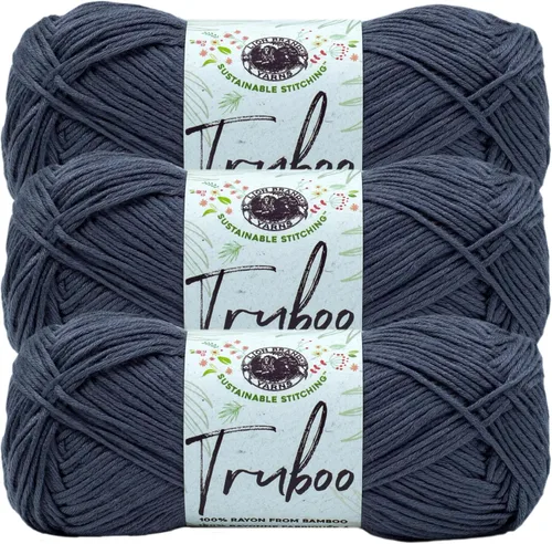 Miniatura 22 de (1 Madeja) Lion Brand Yarn Truboo Yarn, Aguamarina