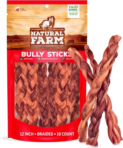 Miniatura 13 de Natural Farm Palitos trenzados sin olor (6 pulgadas, 10 unidades) – 100% carne de res alimentada con pasto, sin granos, bajos en grasa y totalmente