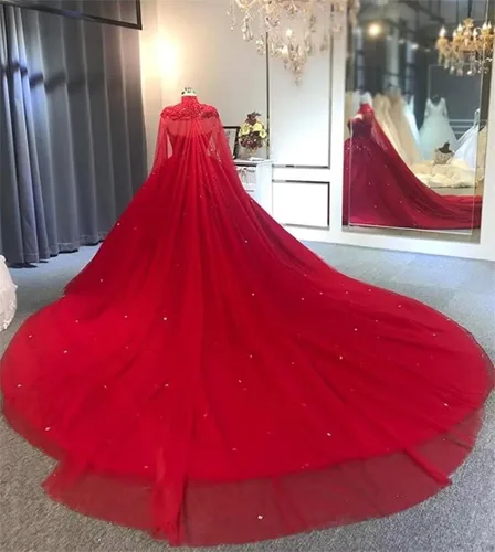 Miniatura 2 de YJNXHN Vestidos de quinceañera para mujer con apliques de capa con cuentas Sweet 16 Prom Party Ball Dress