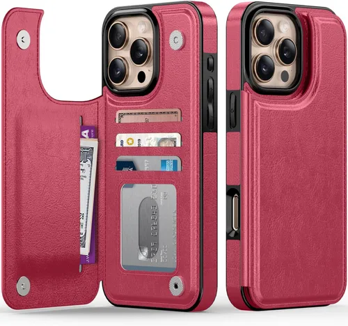 Miniatura 143 de FUNMIKO Funda tipo cartera para iPhone 13 con tarjetero, bloqueo RFID, protección de grado militar y obras de arte impresas con rayos UV, cierre