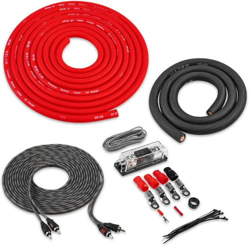 Miniatura 18 de Belva True 1/0 Calibre AWG Premium CCA Kit Completo de Cableado de Amplificador con Cable RCA OFC de 2 Canales - BAK02BL Azul