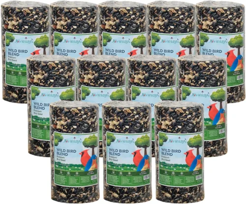Miniatura 7 de JCs Wildlife Wild Bird Blend - Cilindro pequeño de semillas de pájaro, 1.5 libras (1 cilindro)