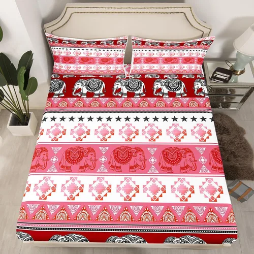 Miniatura 23 de Sábana bajera ajustable con estampado de guitarra, tamaño individual, protector de colchón con 1 funda de almohada, diseño de notas de partitura