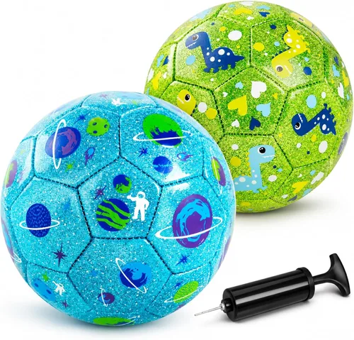 Balón de fútbol para niños pequeños, tamaño 2, pelota pequeña y suave para niños de 1 a 3 a 5 años, juguete deportivo de dibujos animados para niños