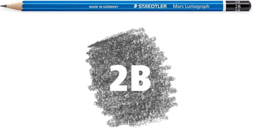 Miniatura 2 de STAEDTLER Mars Lumograph 2B - Lápiz de dibujo artístico de grafito, 6 lápices