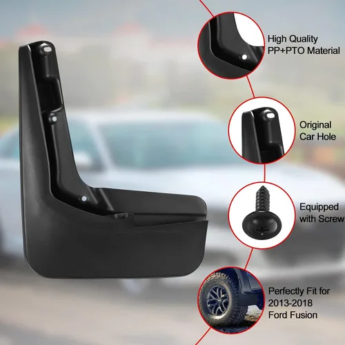 Miniatura 5 de BDFHYK Guardabarros 4 Piezas Guardabarros Delanteros y Traseros Compatibles con Ford Fusion 2013-2018 Sin Guardabarros OEM