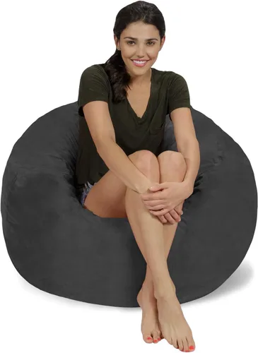 Miniatura 3 de Chill Sack Bean Bag Funda para silla, 3 pies, microgamuza - Oliva