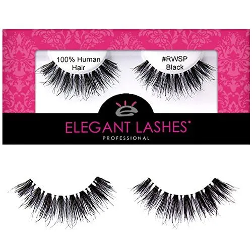Miniatura 6 de Elegant Lashes #RWSP Black Pestañas postizas finas (cabello humano 100% natural de primera calidad)