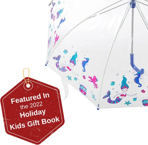 Miniatura 3 de Totes Kids Clear Bubble Umbrella, Ocean Princess