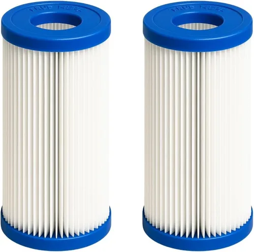 Nispira Filtro de piscina de repuesto para bomba de filtro de piscina Bestway Flowclear tipo III 58012E 1000-1500 galones | Paquete de 2