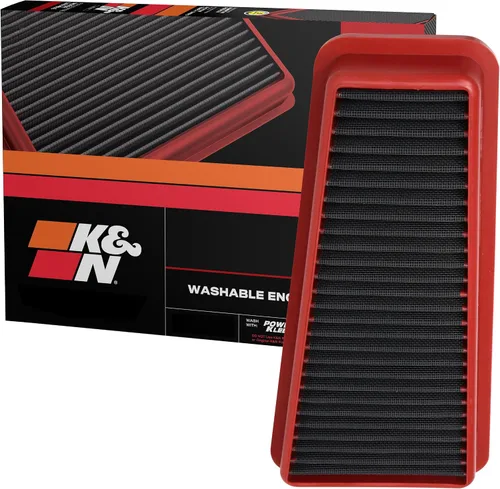 Miniatura 14 de Filtro de aire de alto rendimiento K&N 33-2281, con kit de mantenimiento para filtros, Filtro para aire