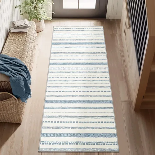 Miniatura 50 de jinchan Alfombra marroquí de pasillo 2x10 para pasillo - Alfombra de pasillo para cocina bohemia lavable a máquina, alfombra moderna suave, Boho