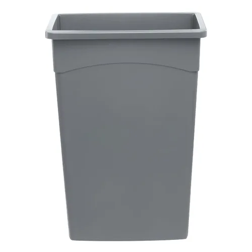 Miniatura 11 de Cubo de basura rectangular de plástico negro de 16 galones, perfecto para cocina, oficina