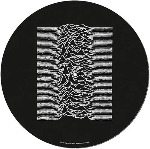 Joy Division Alfombrilla deslizante para tocadiscos para mezclar, rascar DJ y escuchar en casa (diseño de placeres desconocidos) - Producto oficial,