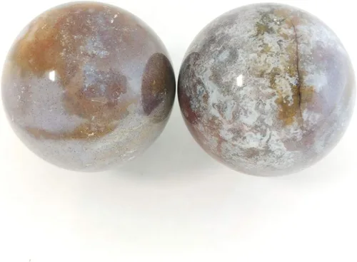 Miniatura 4 de Top Chi Fancy Jasper Baoding - Bolas para terapia de manos, ejercicio y alivio del estrés (mediano de 1.6 pulgadas)