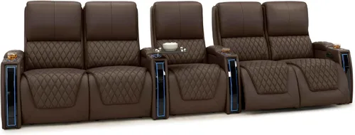 Miniatura 88 de Seatcraft Apex Zero-Gravity CoolZero - Asiento de cine en casa de cuero italiano, reposacabezas eléctrico, lumbar eléctrico, reclinable eléctrico
