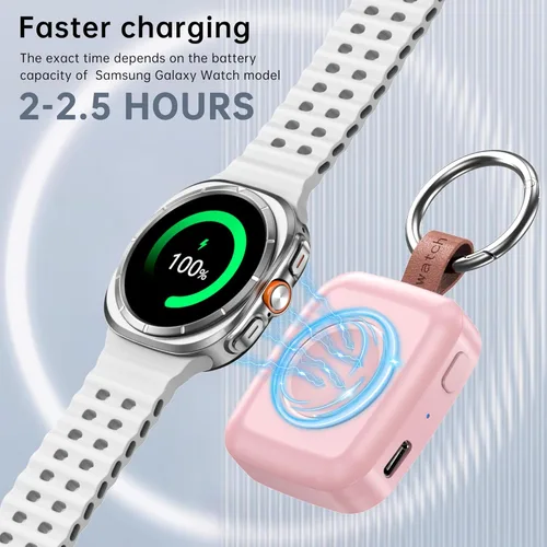 Miniatura 4 de Cargador magnético inalámbrico para Samsung Galaxy Watch 8, cargador magnético inalámbrico de 1200 mAh para Samsung Galaxy Watch 8/8 Classic/Ultra